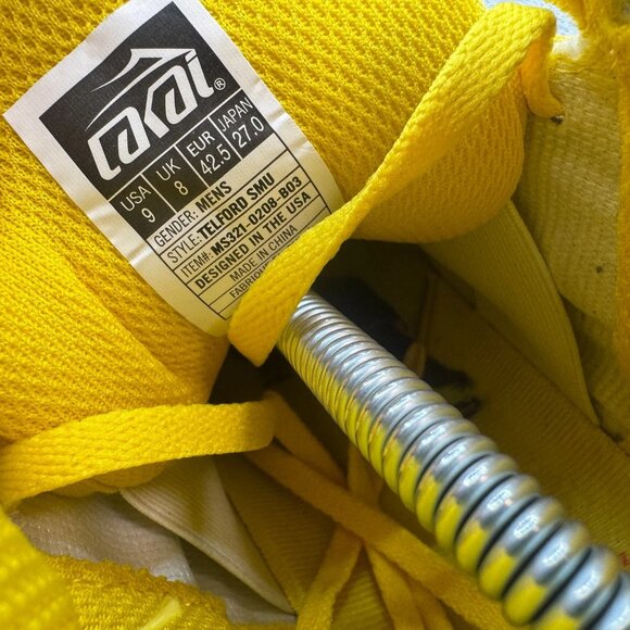 Size 9 Lakai x Pacífico Telford Mens Yellow White Cyan Skateboarding Shoes - Picture 8 of 9